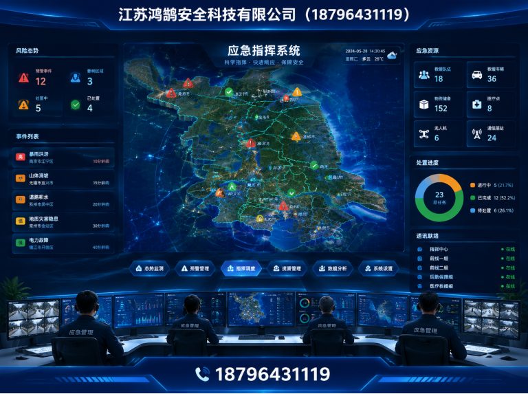 鹤壁应急指挥系统展示图